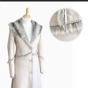 Vintage Daniela Di Petit Made in Italy Shearling Faux Fur Winter Jacket Coat